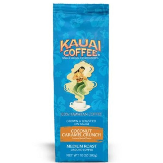 KAUAI COFFEE® Coconut Caramel Crunch Hawaiian Ground Coffee 10 oz Bag