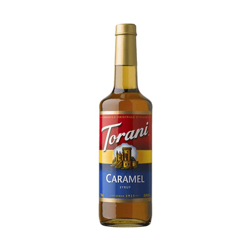 Torani Caramel Syrup 750 ml Glass Bottle