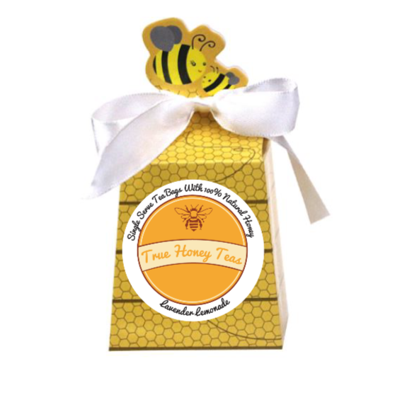 True Honey Teas Lavender Lemonade Tea Bee Box (Organic) 4 ct