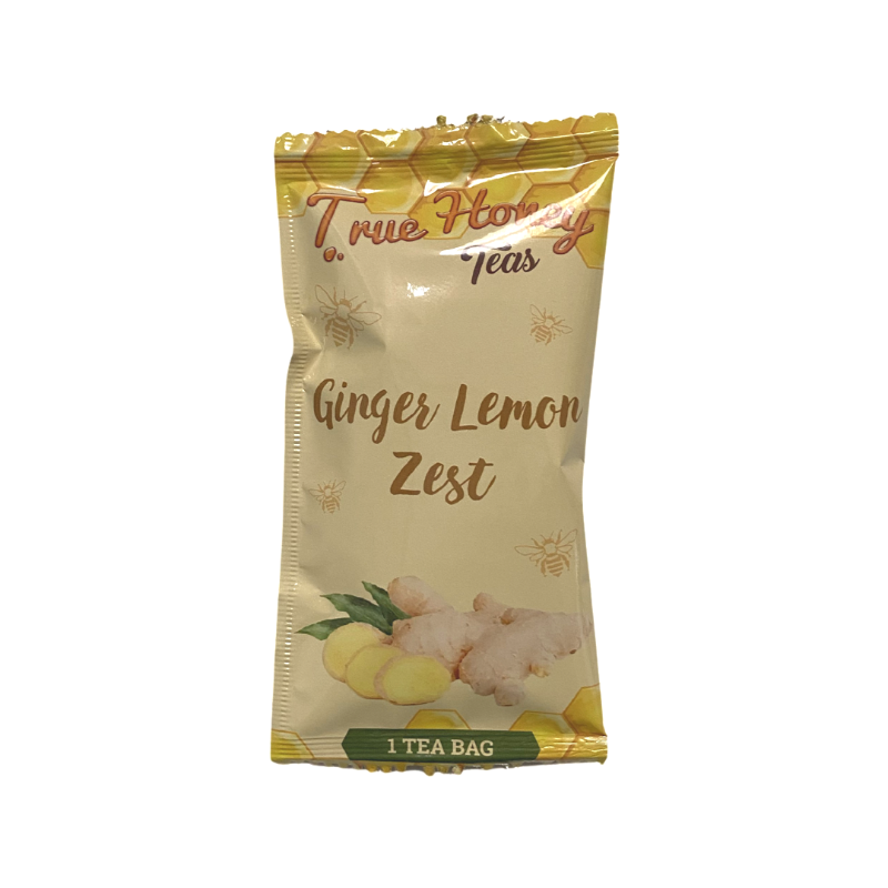 True Honey Teas Lemon Ginger Zest Single Serve Packs (50 ct)