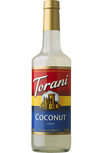 Torani Coconut Syrup Glass Bottle 750ml