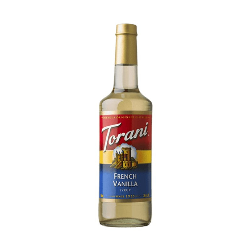Torani French Vanilla Syrup 750 ml Glass Bottle