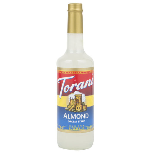 Torani Almond Syrup Glass Bottle 750ml
