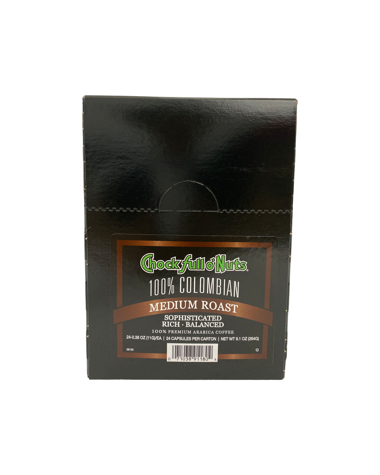 Chock Full O Nuts 100% Colombian Med Roast Coffee OC Pods 24 ct
